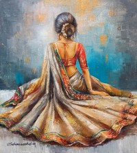 Sabeen Rashid, 14 x 16 Inches, Acrylic on Canvas, Figurative Painting, AC-SBRS-020